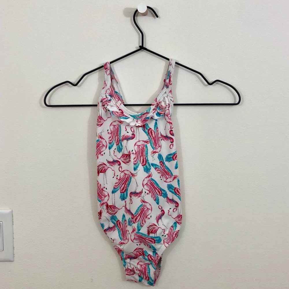 ESCARGOT Girl's Flamingo One Piece Size 6